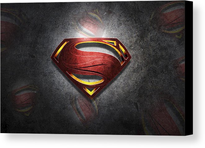661x477 Superman Man Of Steel Digital Artwork Canvas Print Canvas Art By - Superman Painting On Canvas