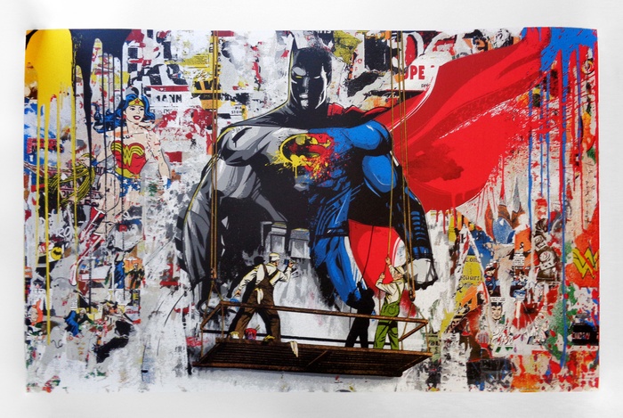 700x469 Paddle8 Batman Vs. Superman - Superman Vs Batman Painting