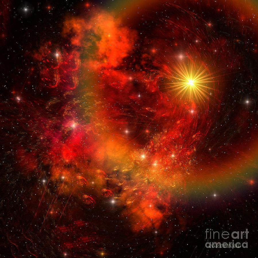 900x900 Supernova Painting By Corey Ford - Supernova Painting