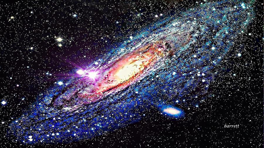 900x506 The Andromeda Supernova Painting By Don Barrett - Supernova Painting