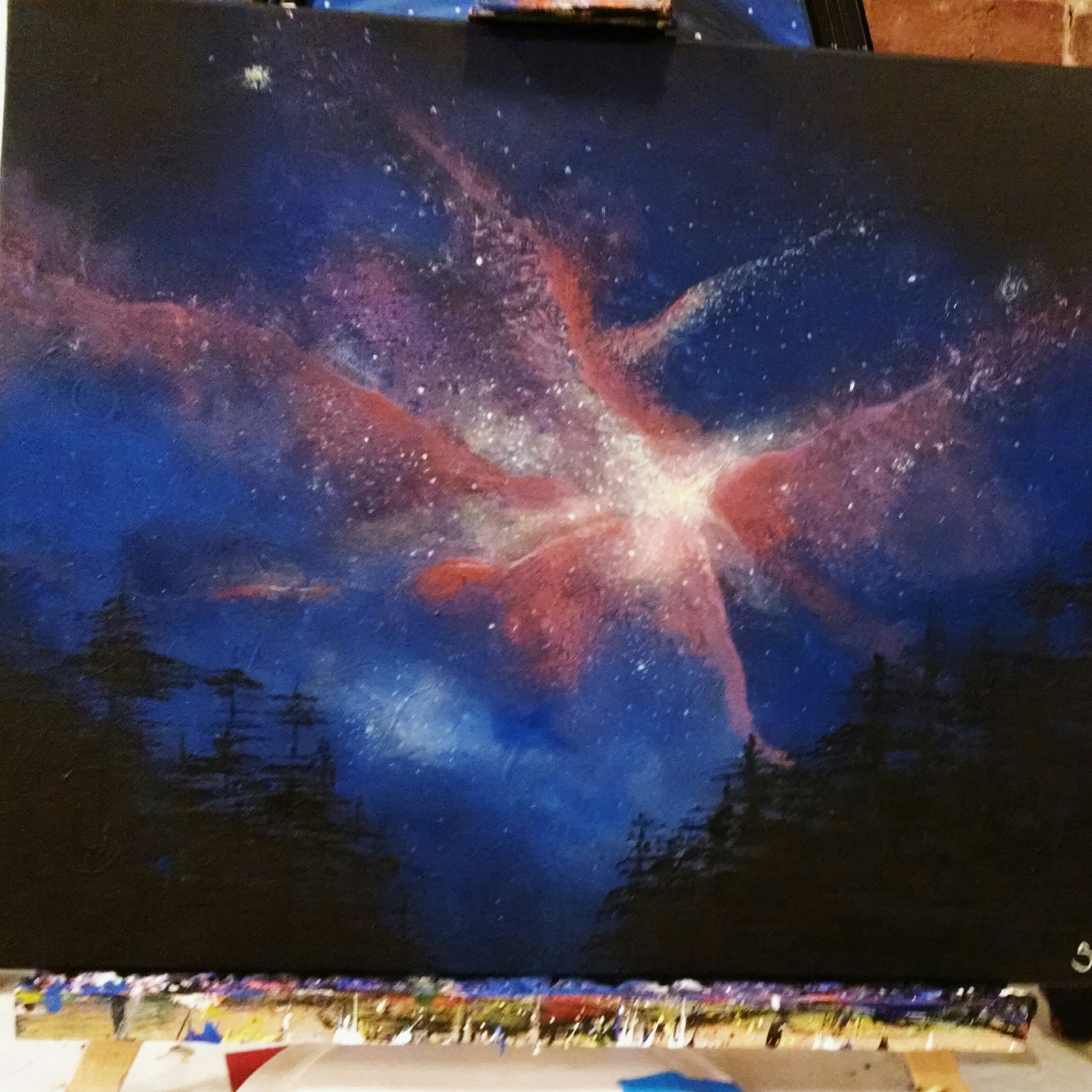2312x2312 Kiln N Time Lawenceville's Paint Your Own Pottery, Pittsburgh - Supernova Painting