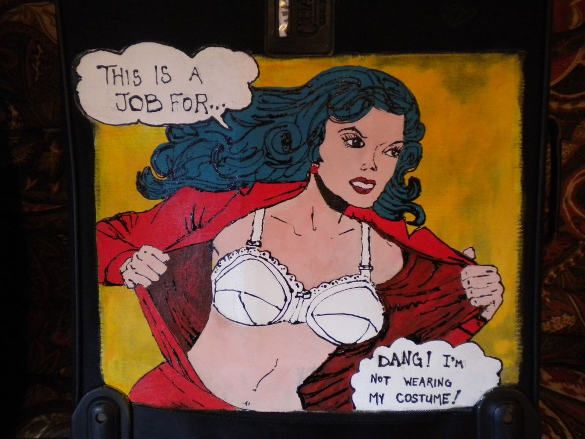 1200x900 Other Groovydoovyartstudio - Superwoman Painting