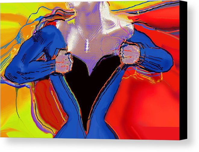 661x507 Superwoman Canvas Print Canvas Art By Tony Rubino - Superwoman Painting