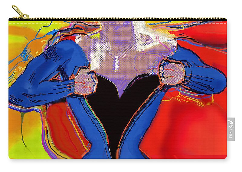 800x570 Superwoman Carry All Pouch For Sale By Tony Rubino - Superwoman Painting