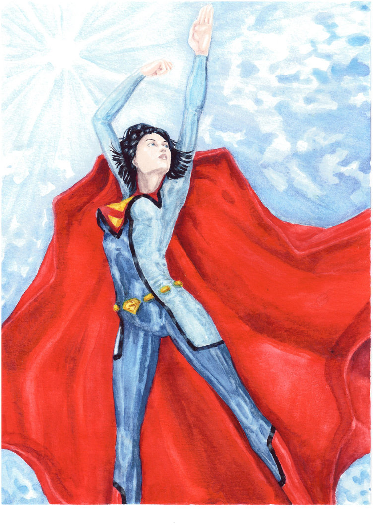 752x1063 Superwoman Rebirth By Spiteredescent - Superwoman Painting