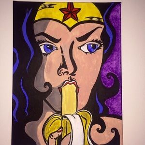 300x300 Other Batcat Woman Painting Poshmark - Superwoman Painting