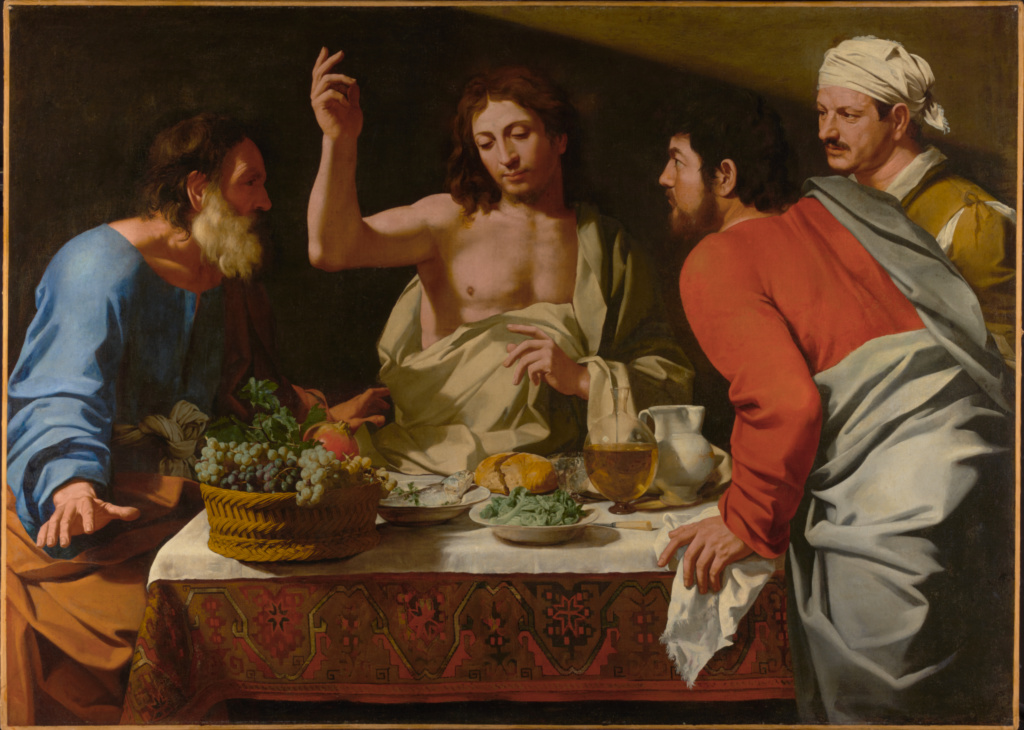 1024x730 The Supper - Supper At Emmaus Painting