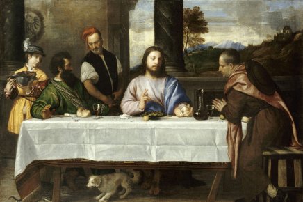 436x290 Titian Supper - Supper At Emmaus Painting