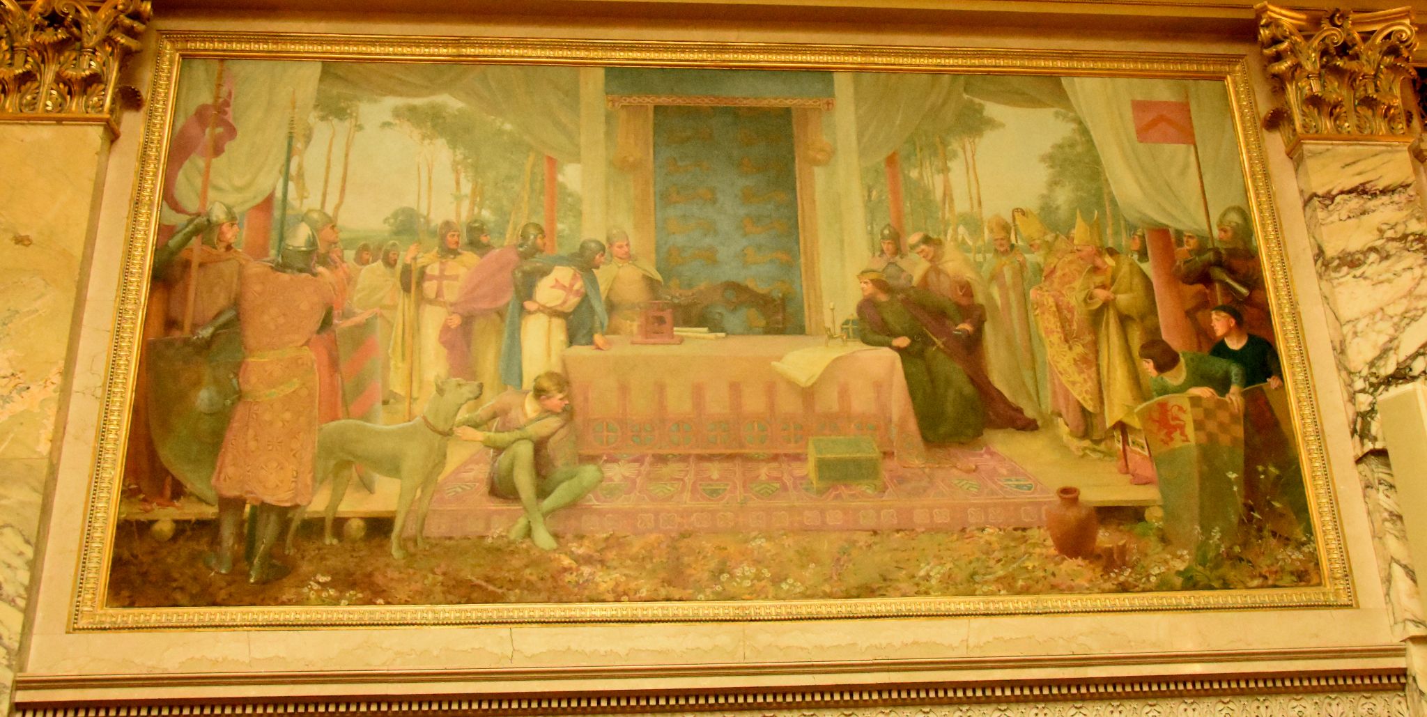 2048x1029 State Capitol (Supreme Court Painting Signing The Magna Carta - Supreme Court Painting