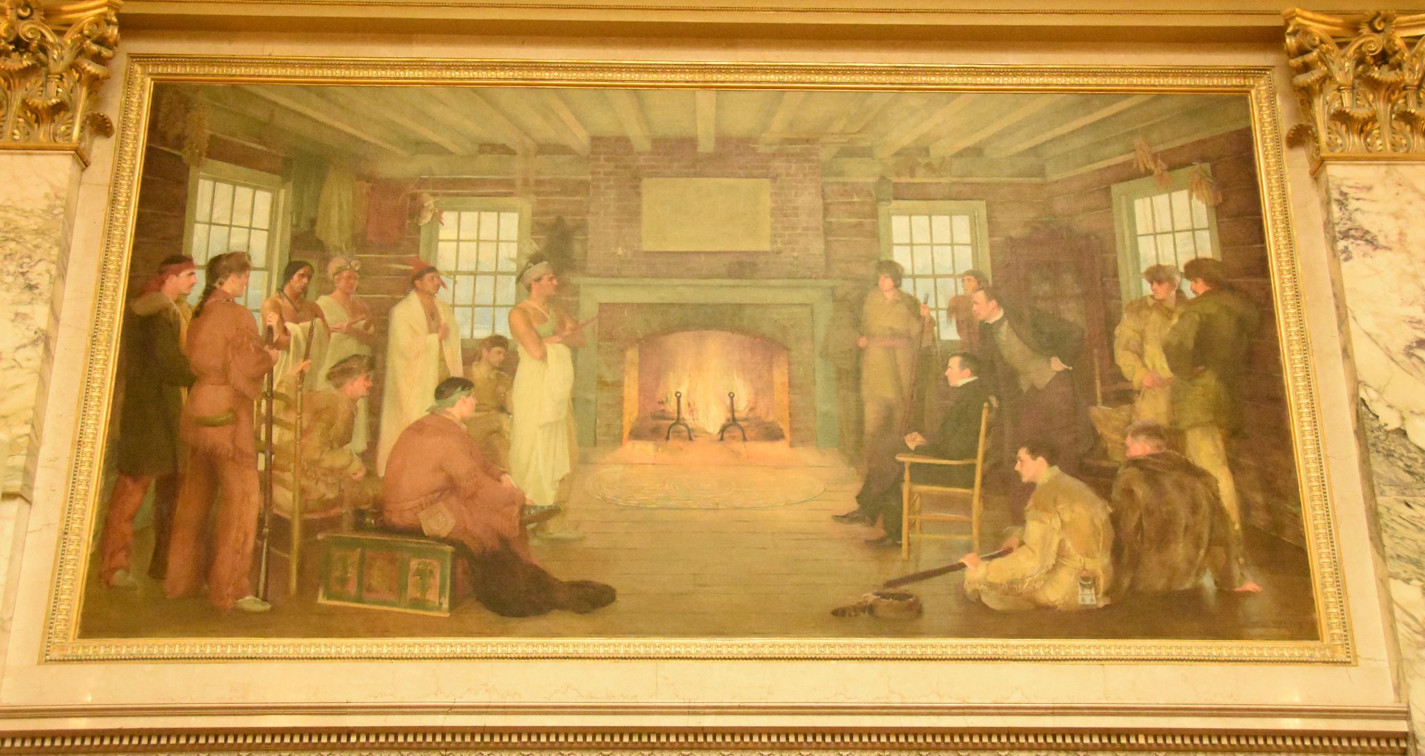 2048x1087 State Capitol (Supreme Court Painting Wisconsin Territorial Law - Supreme Court Painting