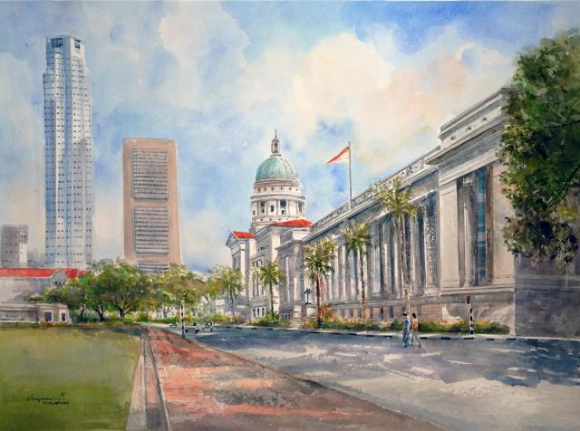 640x476 The Old Supreme Court (95.549) Eagle's Eye Art Gallery - Supreme Court Painting