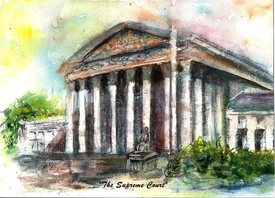 900x648 The Supreme Court Painting By Cheri Meyer - Supreme Court Painting