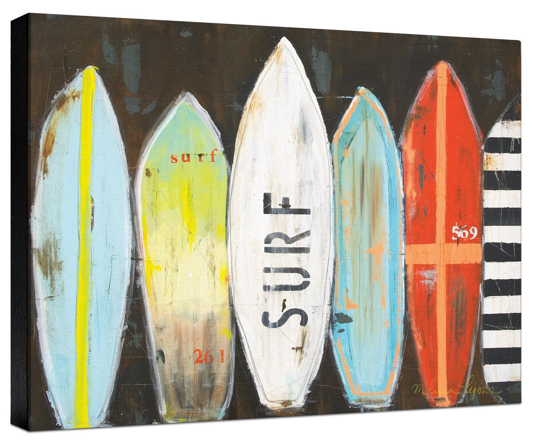 1802x1500 Surfboards Painting Print On Wrapped Canvas Artworks - Surfboard Canvas Painting