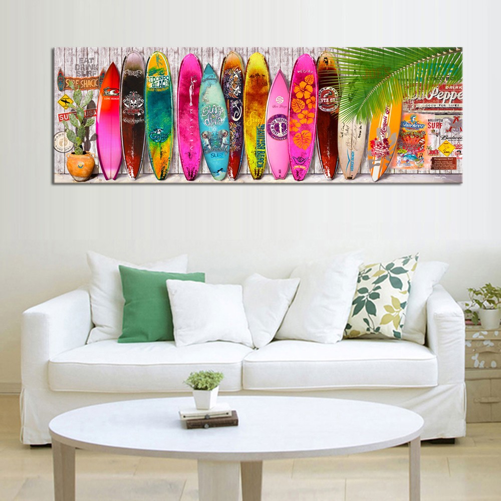 Surfboard Canvas Painting at Explore collection of