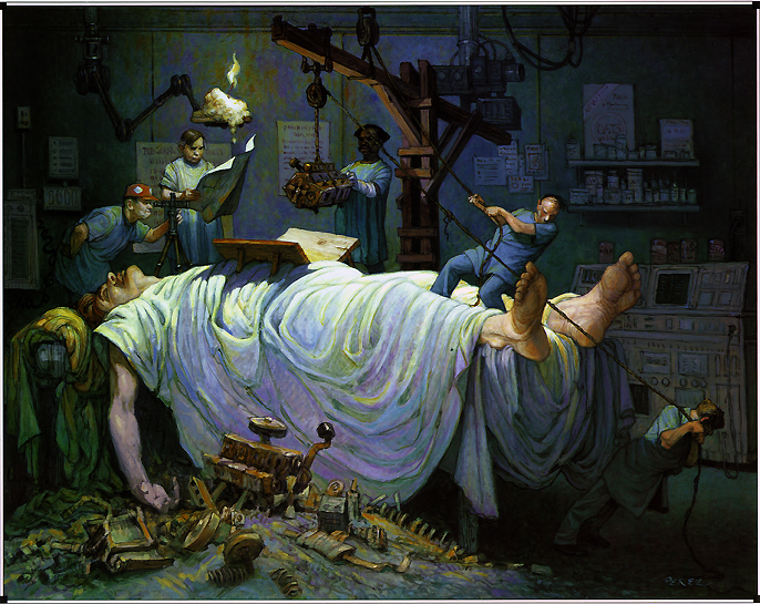 686x545 Perez On Medicine - Surgery Painting