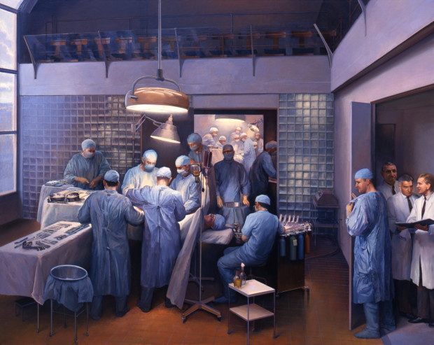 620x493 The Art Of Surgery Painting The Operating Room On Canvas - Surgery Painting