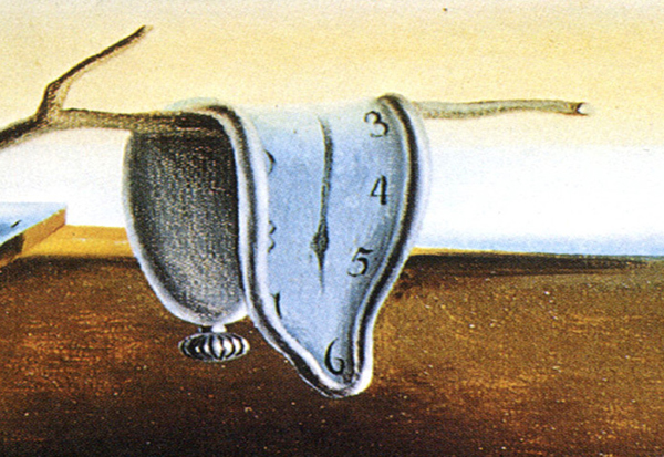 600x413 Persistence Of Memory Salvador Dali Painting - Surreal Clock Painting