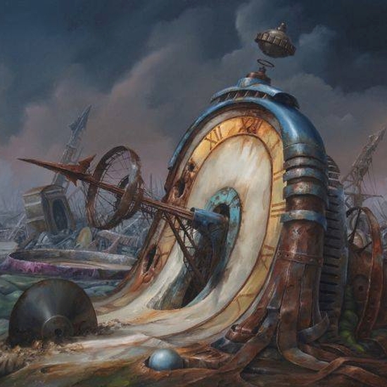 550x550 Timris - Surreal Clock Painting