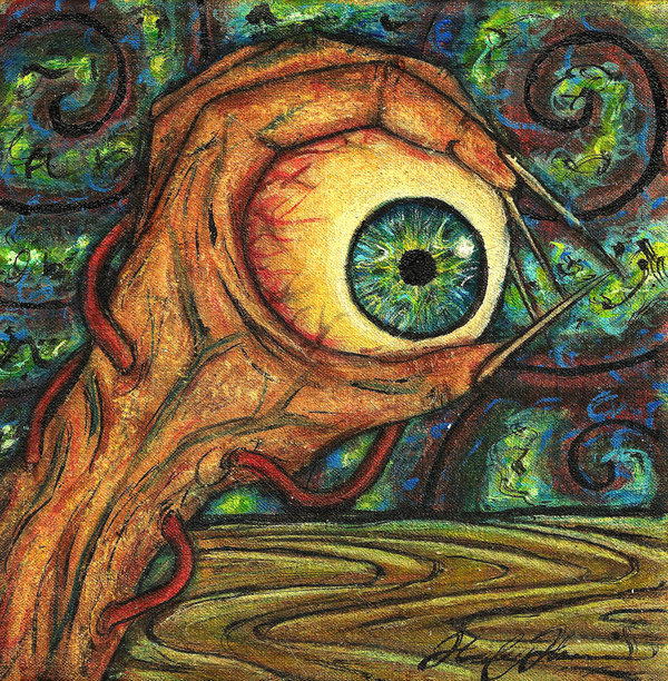 600x612 Hand Eye Coordination By Haleys Comet - Surreal Eye Painting