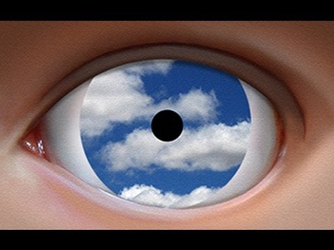 480x360 Photoshop Tutorial How To Make A Magritte Surrealist Painting - Surreal Eye Painting