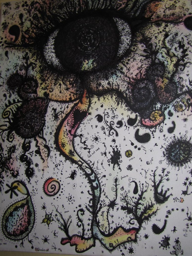 774x1032 2008 Surreal Eye Painting By Marjol3in1977 - Surreal Eye Painting