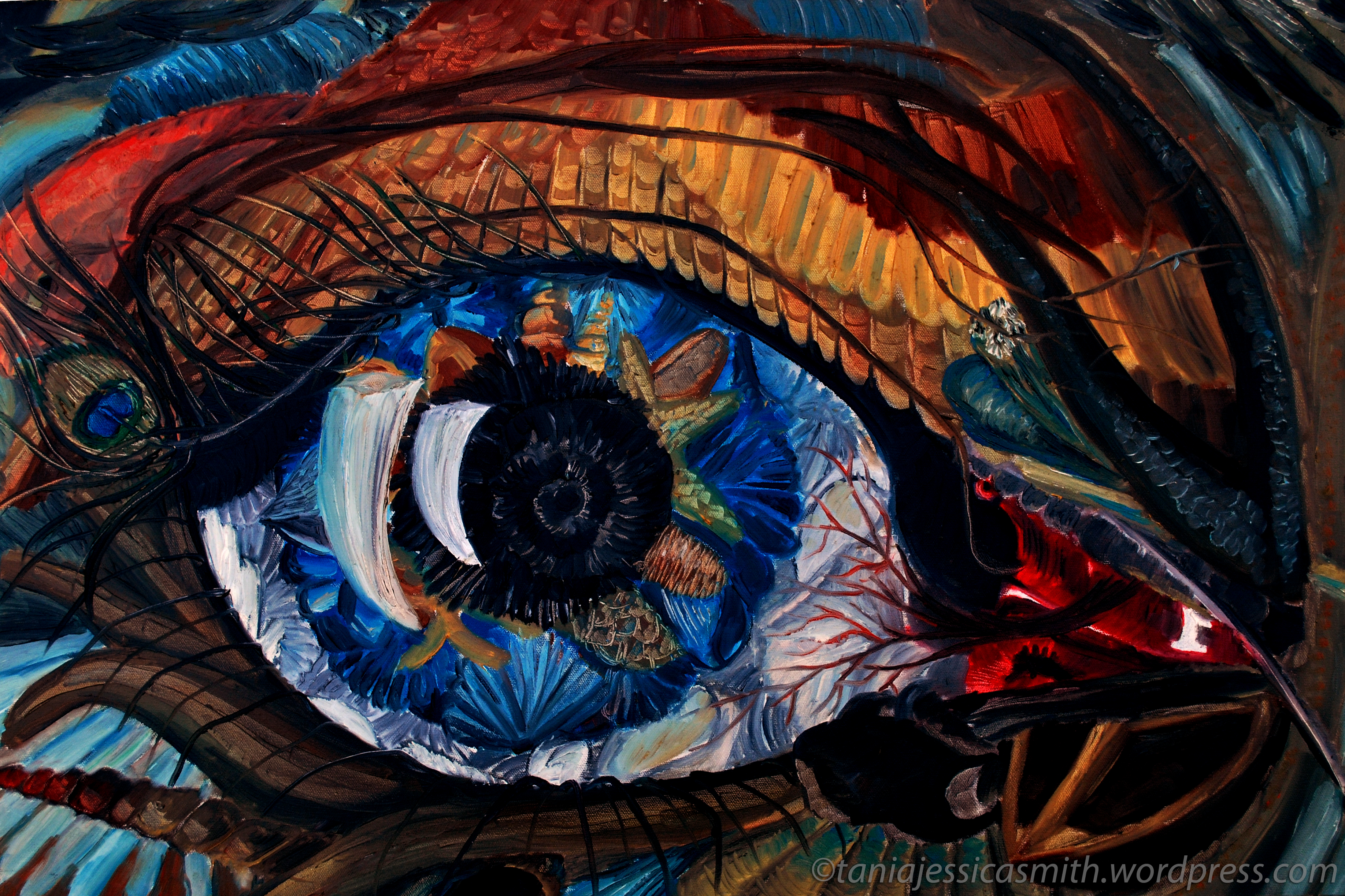 3672x2448 Surreal Eye, Oil On Canvas Taniajessicasmith - Surreal Eye Painting