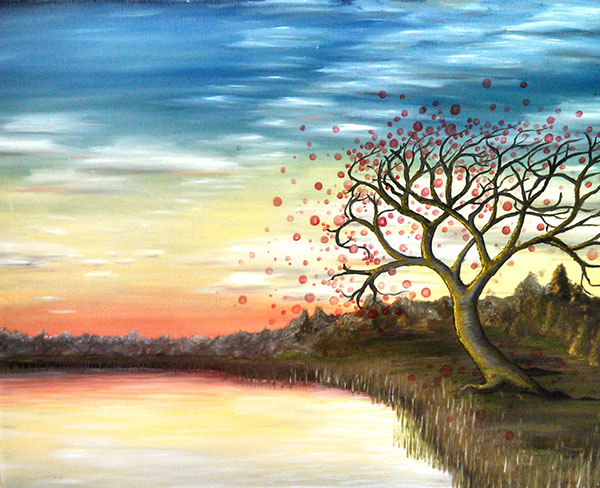 600x488 Surreal Landscape, Oil Painting On Behance - Surreal Landscape Painting