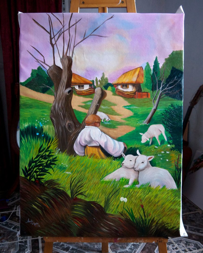 800x999 Commission Of Surreal Painting Of Oleg Shuplyak By Andi Montes - Surrealism And Painting