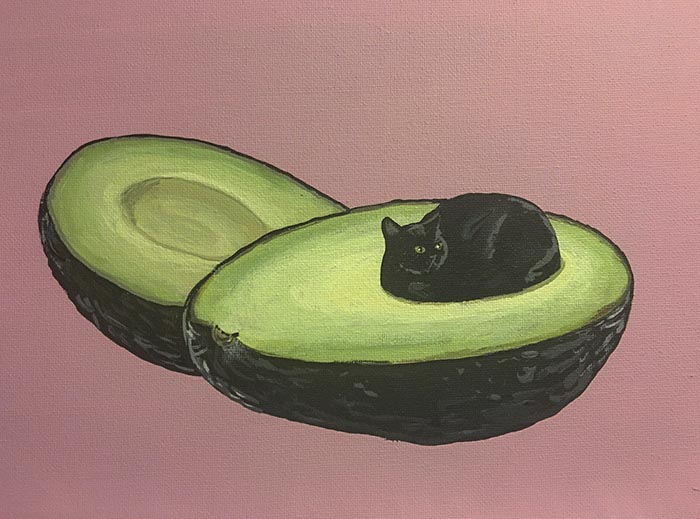 700x519 These Surrealist Cat Paintings Are So Weird, It's Hilarious - Surrealism Painting