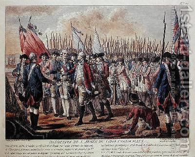 400x322 The Surrender Of Yorktown Jean Jacques Francois Le Barbier - Surrender At Yorktown Painting