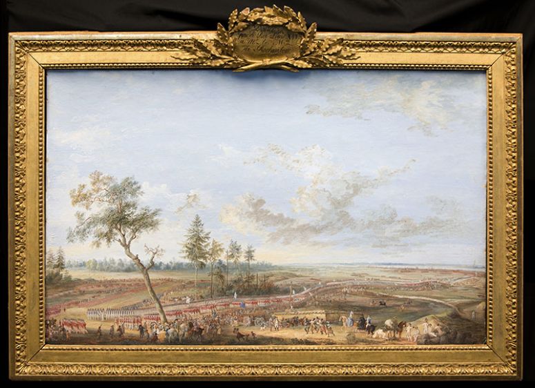 775x562 Last Chance To See Two Highly Detailed 18th Century Paintings - Surrender At Yorktown Painting