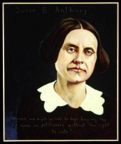 250x297 Susan B. Anthony, Reformer, Woman Suffrage Leader 1820 1906 - Susan B Anthony Painting