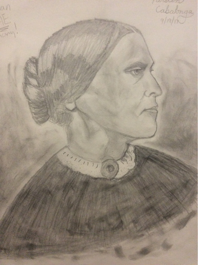 673x900 Artwork By Kirsten Cabalonga - Susan B Anthony Painting