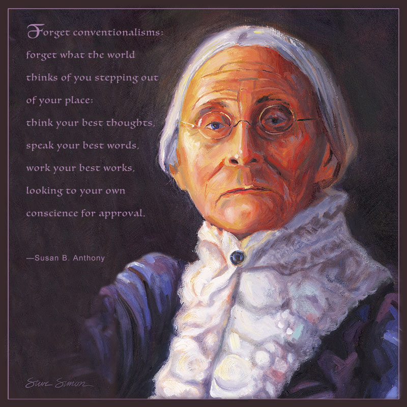 800x800 Susan B. Anthony Plaque - Susan B Anthony Painting