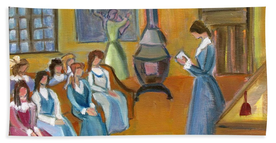 967x500 Susan B. Anthony Teaching In Canajoharie Beach Sheet For Sale By - Susan B Anthony Painting