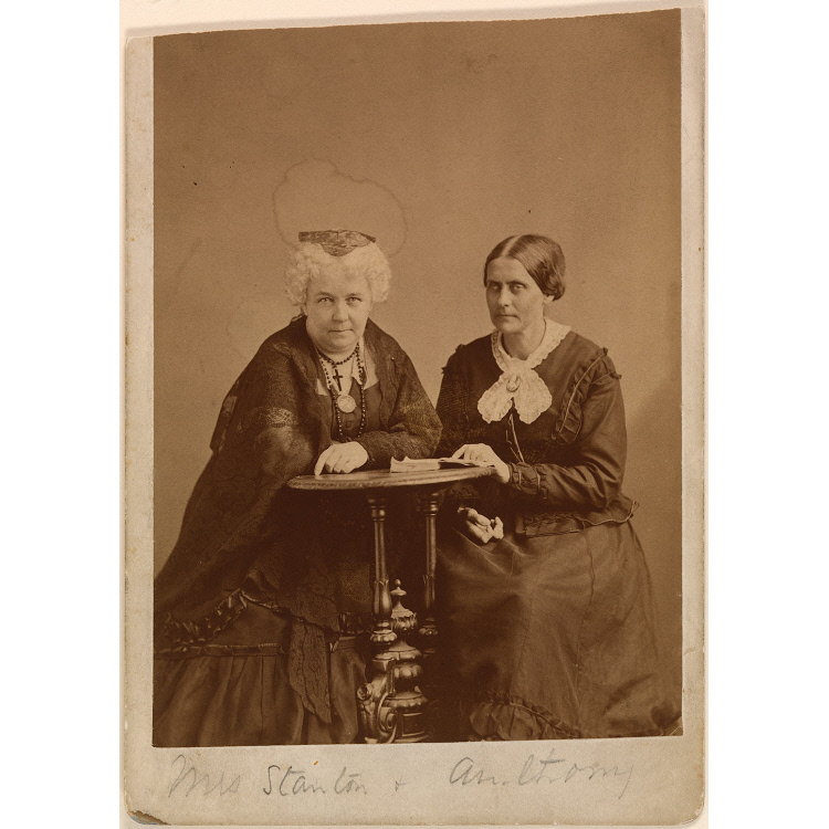 750x750 Elizabeth Cady Stanton And Susan B. Anthony National Portrait - Susan B Anthony Painting