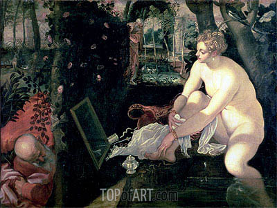 400x301 Susanna And The Elders Tintoretto Painting Reproduction 905 - Susanna And The Elders Painting