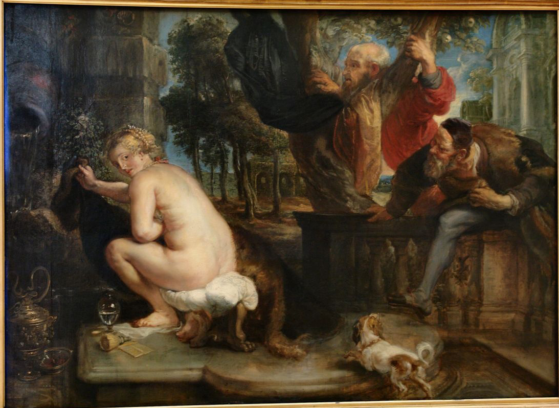 1093x798 Susanna And The Elders - Susanna And The Elders Painting