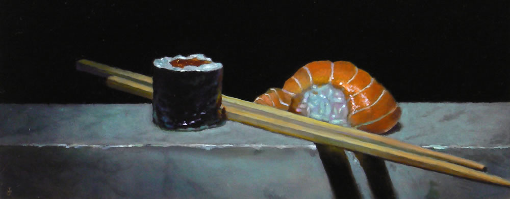 1000x391 Sushi No. 30 - Sushi Painting
