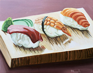 300x236 Sushi Paintings Fine Art America - Sushi Painting