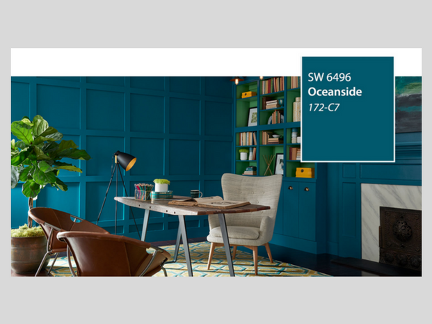 621x466 Sw 6496 Oceanside Paint Color - Sw Painting