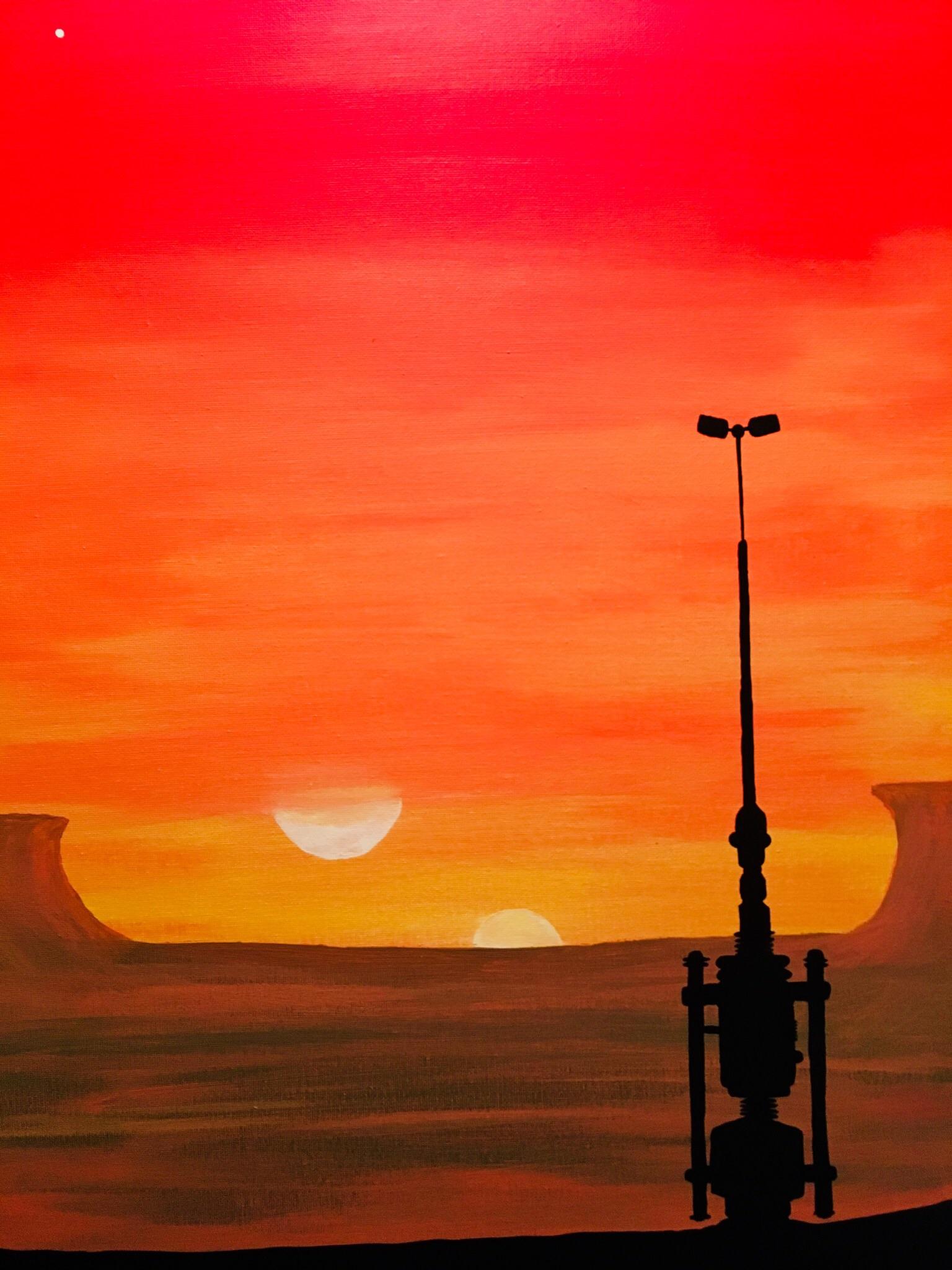 1536x2048 Binary Sunset - Sw Painting