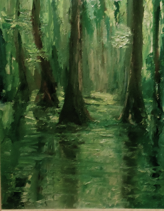 546x700 Louisiana Swamp Painting By Bruce Ben Pope - Swamp Painting