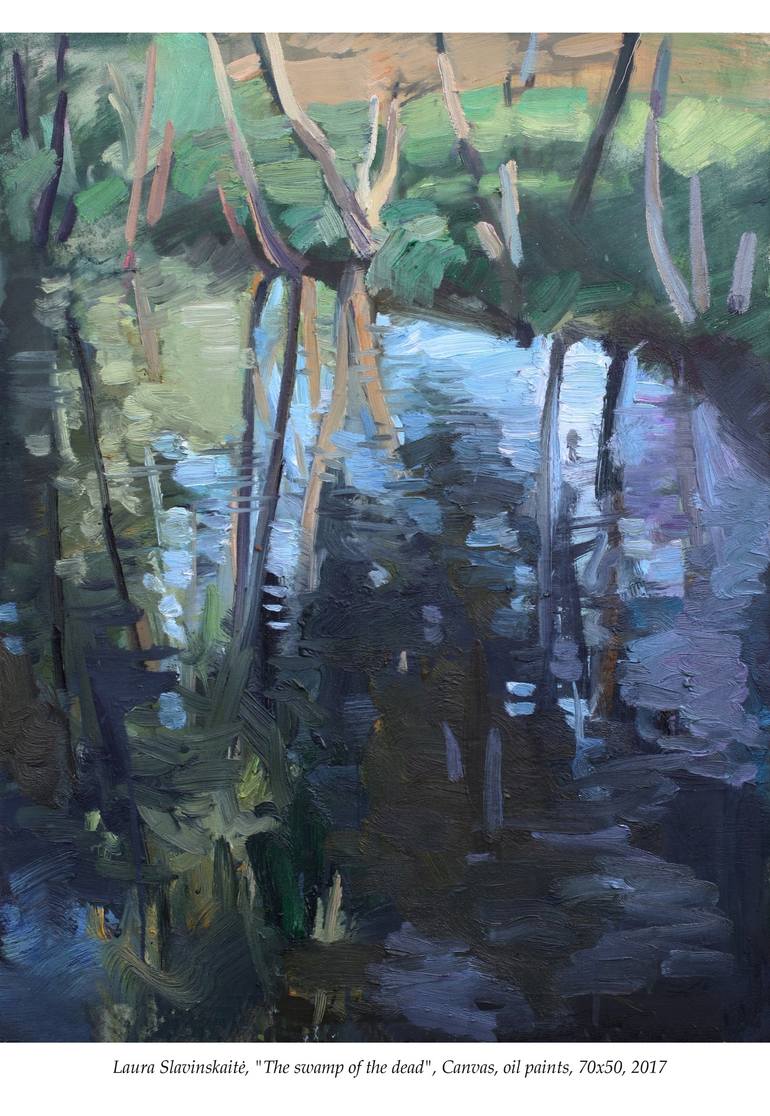 770x1116 Saatchi Art The Swamp Of The Dead Painting By Laura - Swamp Painting