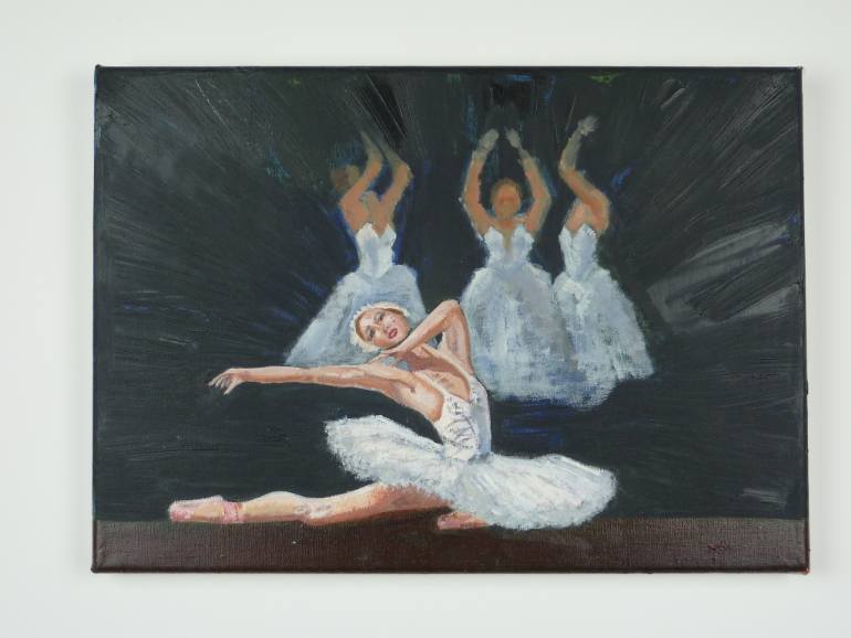 770x578 Saatchi Art Swan Lake Painting By Sarah Morrison - Swan Lake Painting
