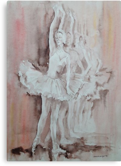 399x550 Swan Lake - Swan Lake Painting