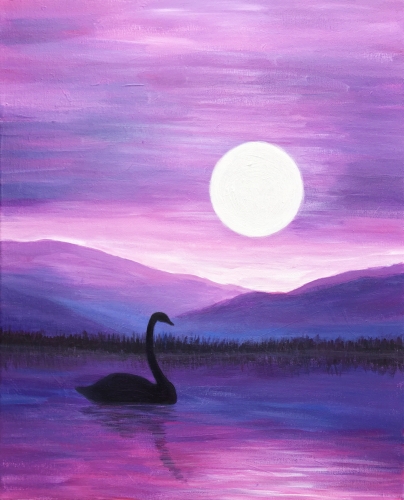 404x500 Lumpy's Highland 1.3.18 Paint Nite Event - Swan Painting