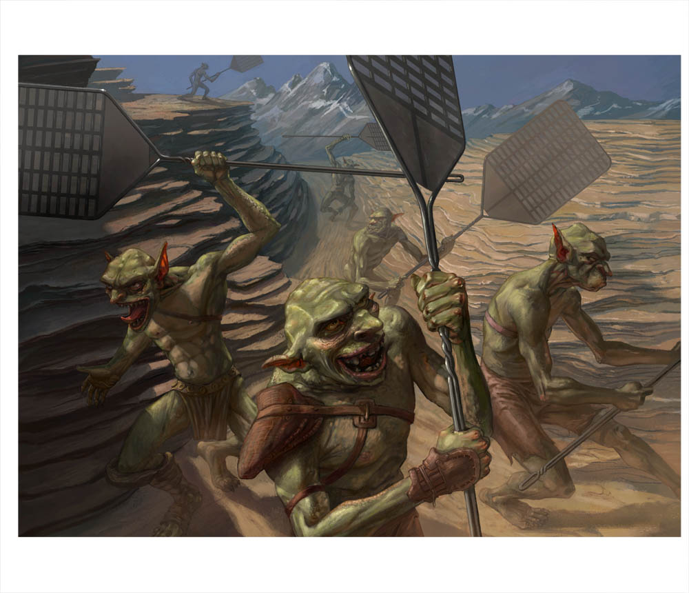 1000x860 Goblin S.w.a.t. Team Eric Deschamps Illustration - Swat Painting