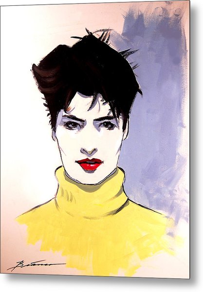 417x600 The Yellow Sweater Painting By Gerard Bianco - Sweater Painting