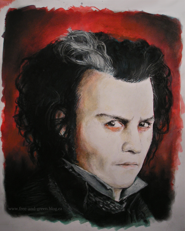 596x741 Sweeney Todd By Teries Art - Sweeney Todd Painting